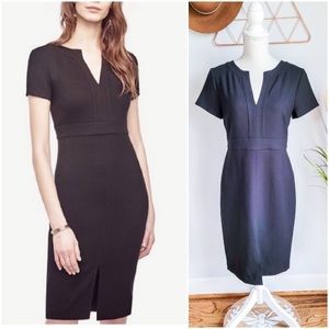 Ann Taylor, New Split Neck Sheath Dress 4